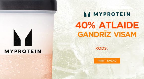 Myprotein-40% atlaide gandrīz visam