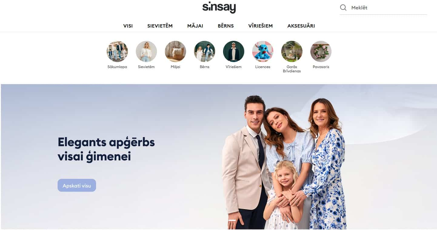 Sinsay-ģimenes kopbilde