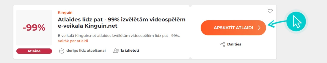 Kā izmantot Kinguin atlaides