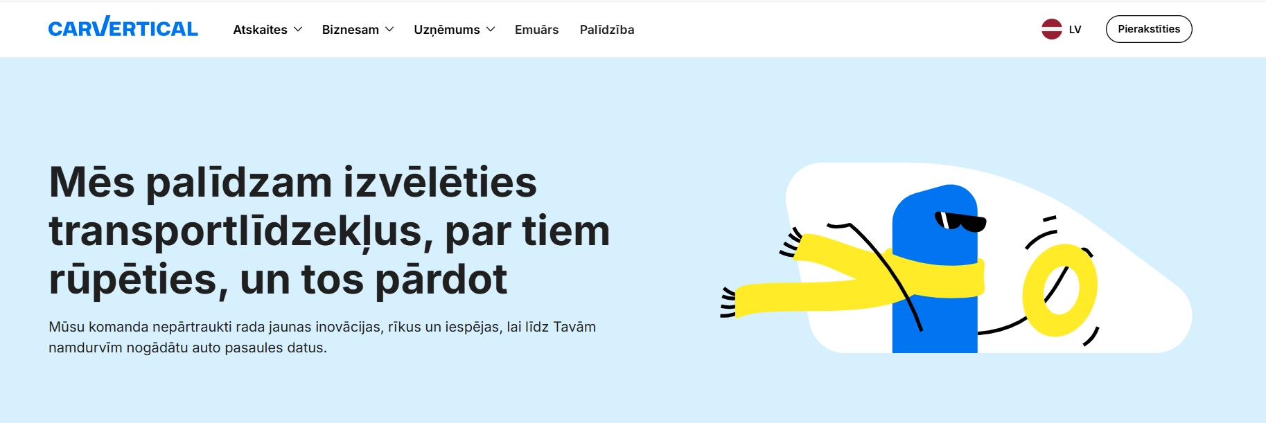 Uzraksts par transporta līdzekļiem